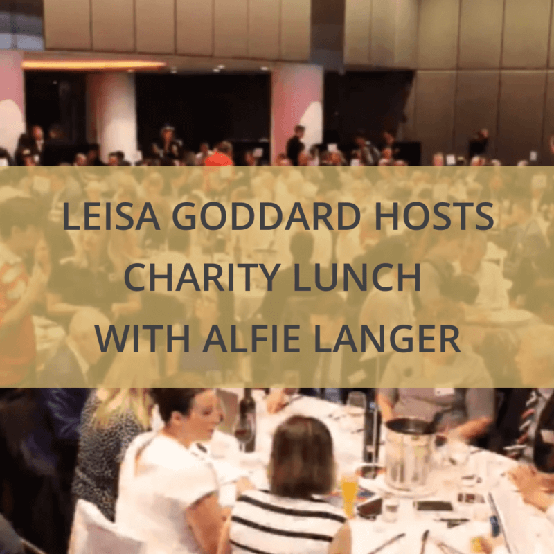 Leisa Goddard hosts charity lunch with Alfie Langer