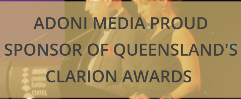 Adoni Media proud sponsor of Queensland’s Clarion Awards for Journalism Excellence